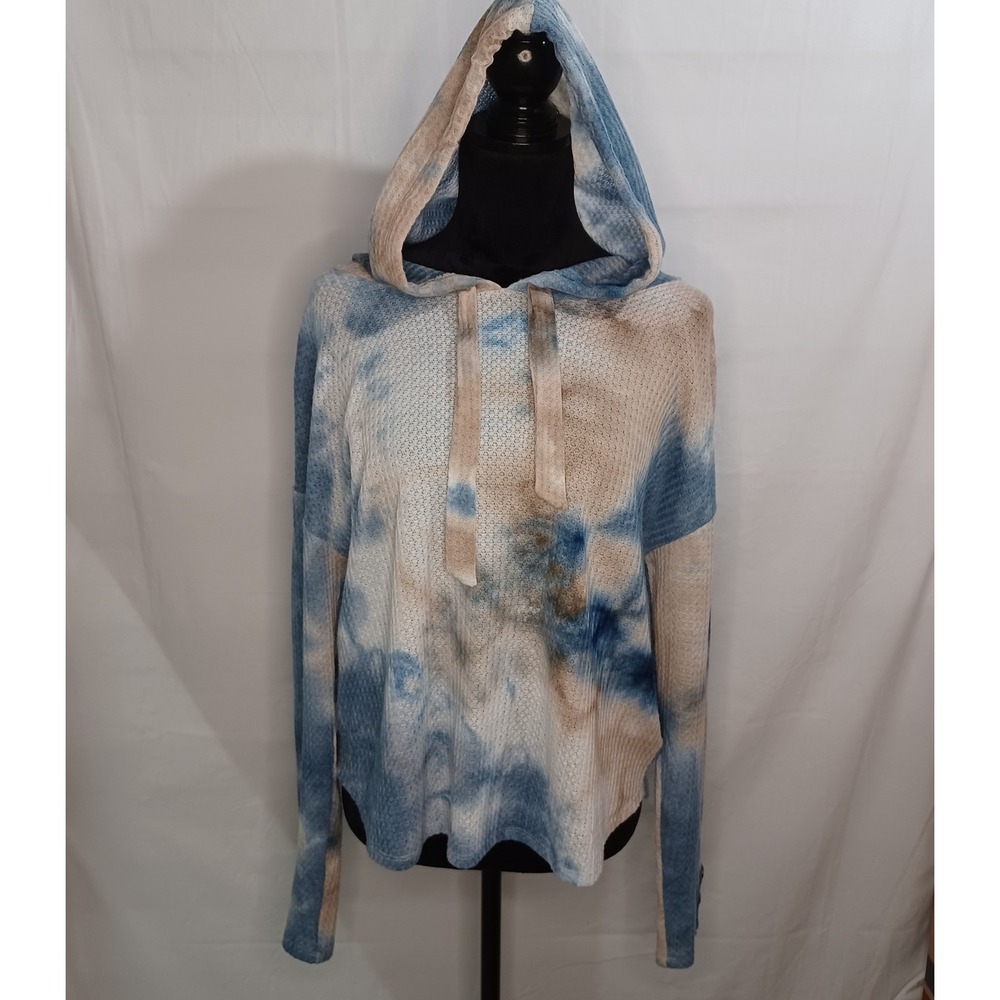 Women's‎ Belle by Belldini Lightweight Tye Dye Long Sleeve Hoodie Size Medium - Picture 2 of 11